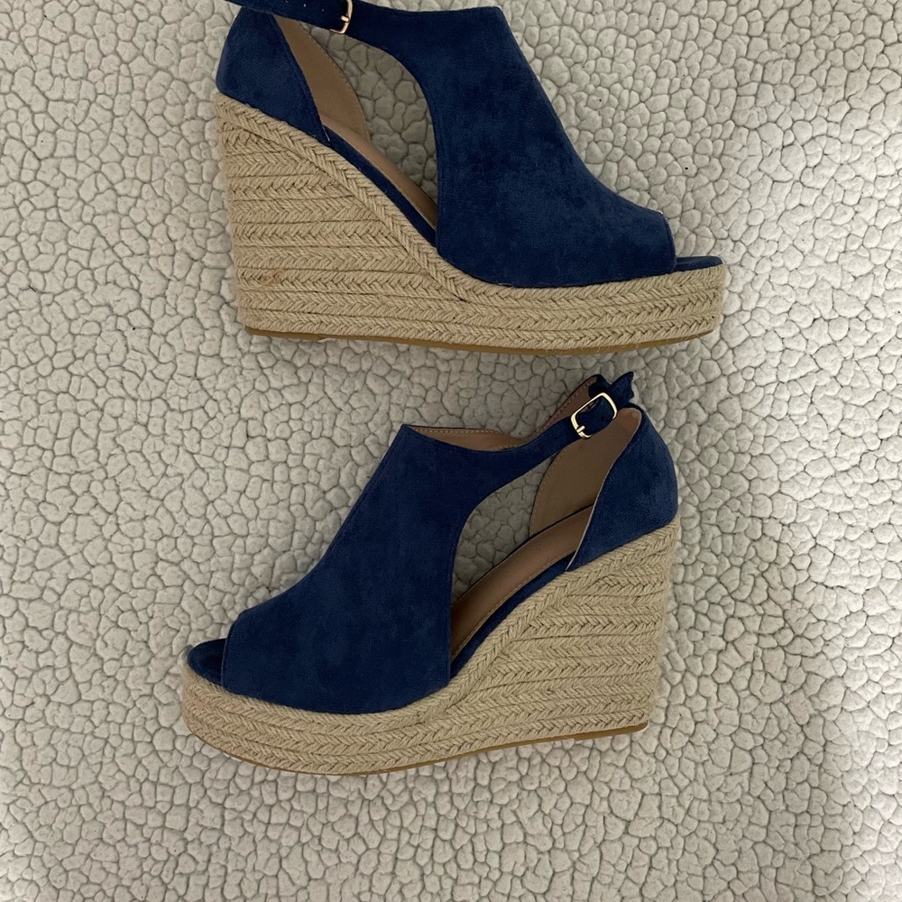 Black Wedge Sandals  only
Blues are SOLD